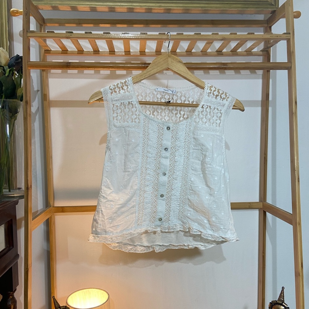 💜Mango  Cotton Tops. Size- EUR S USA XS - Picture 3 of 7